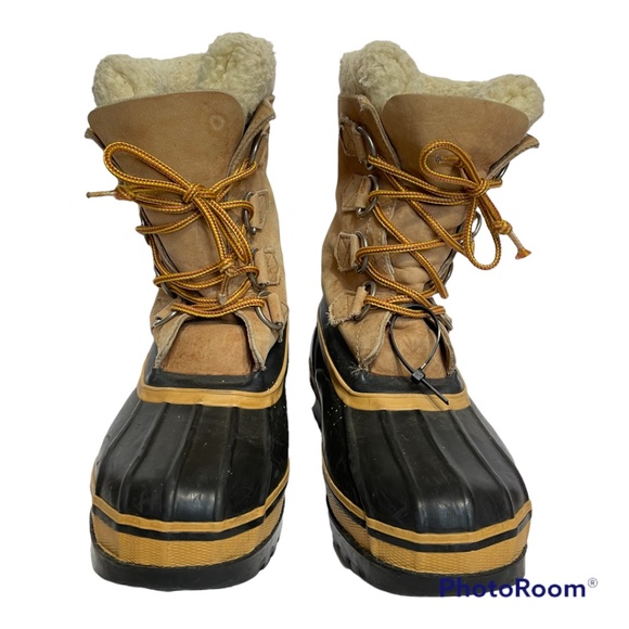 REI Snow Boots 6 Duck Shearling Wool Lined Lace-Up Suede Leather Heavy Duty - Picture 1 of 12
